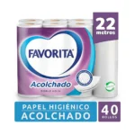 Papel Higiénico Favorita Doble Hoja Acolchado 40 Un