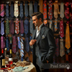 Corbata Paul Smith de seda natural artesanal, estilo vintage británico, formal y casual para hombre - Imagen 3