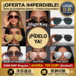 Gafas de sol de aviador extragrandes de 64 mm de High Key