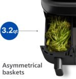 Freidora de aire Philips de doble cesta: cocina sana, rápida y versátil, capacidad de 9,5 cuartos de galón, pantalla táctil, diseño de 2 cajones (NA350/00) - Imagen 6